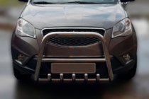 SsangYong Korando 2010-2019 гг. Кенгурятник F1-40 (нержавейка) фото 1