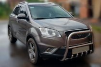 SsangYong Korando 2010-2019 гг. Кенгурятник F1-40 (нержавейка) фото 3