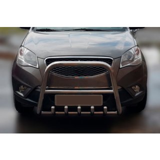 Кенгурятник F1-40 (нержавейка) SsangYong Korando 2010-2019 гг. фото 1