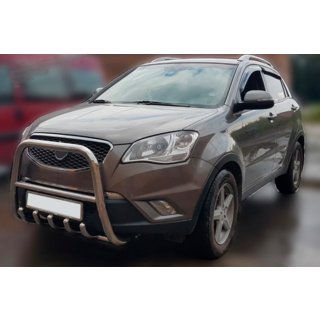 Кенгурятник F1-40 (нержавейка) SsangYong Korando 2010-2019 гг. фото 2