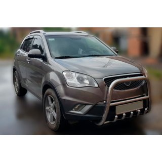 Кенгурятник F1-40 (нержавейка) SsangYong Korando 2010-2019 гг. фото 3