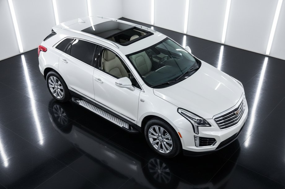 Cadillac XT5 2016- гг. Боковые пороги Allmond Grey (2 шт., алюминий) Image
