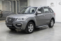 Lifan X60 2011- гг. Боковые пороги Allmond Grey (2 шт., алюминий) фото 1
