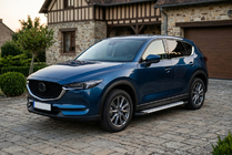 Mazda CX-5 2017–2025 гг. Боковые пороги Allmond Grey (2 шт., алюминий) фото 1