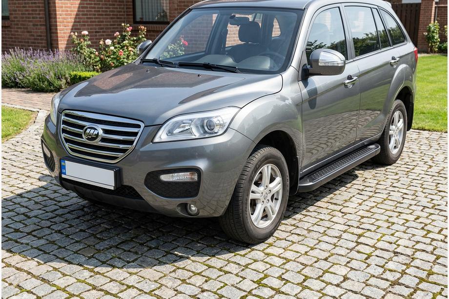 Lifan X60 2011- гг. Боковые Подножки Allmond Black (2 шт., Алюминий) Фото 1