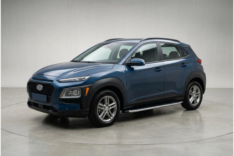 Hyundai Kona 2017-2023 гг. Боковые Подножки Fullmond (2 шт., Алюминий) Image