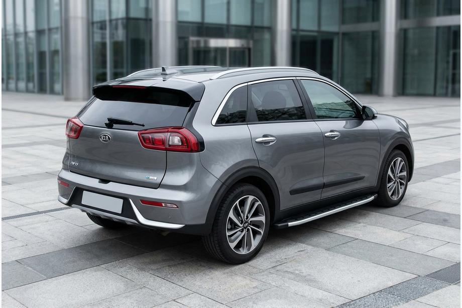 Kia Niro 2016–2021 гг. Боковые Подножки Fullmond (2 шт., Алюминий) Фото 1