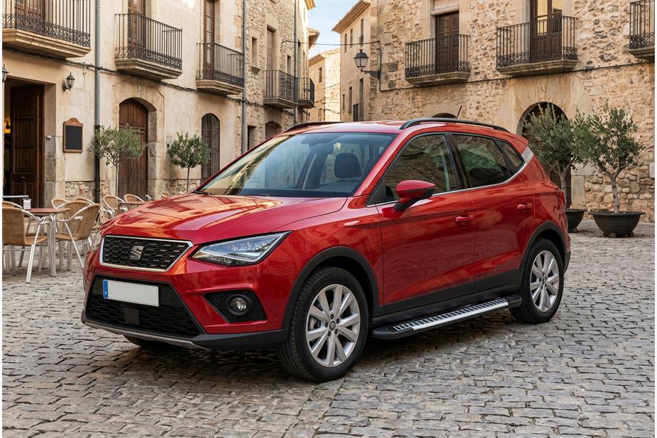 Seat Arona 2017- гг. Боковые Подножки Line (2 шт., Алюминий) Image