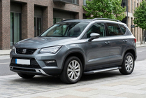 Seat Ateca 2016- гг. Боковые Подножки Line (2 шт., Алюминий) фото 1