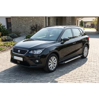 Боковые пороги RedLine V1 (2 шт., алюминий) Seat Arona 2017- гг. фото 1