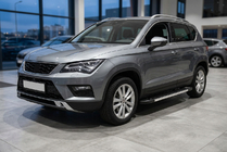 Seat Ateca 2016- гг. Боковые пороги RedLine V1 (2 шт., алюминий) фото 1