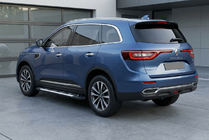 Renault Koleos 2016-2024 гг. Боковые Подножки Sunrise (2 шт., Алюминий) фото 1