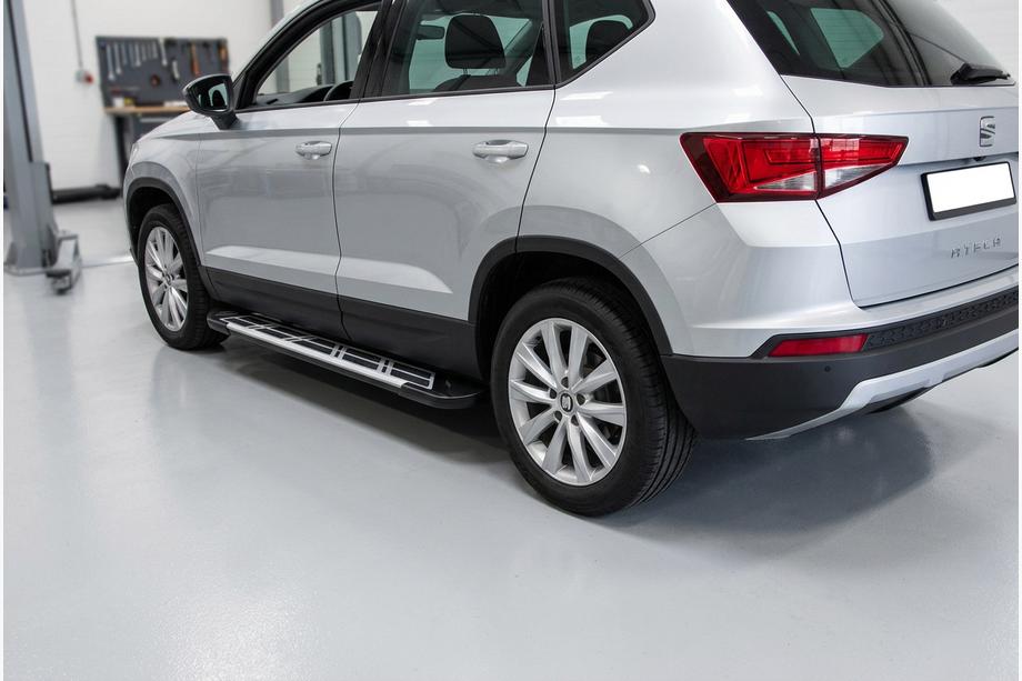 Seat Ateca 2016- гг. Боковые Подножки Sunrise (2 шт., Алюминий) Фото 1