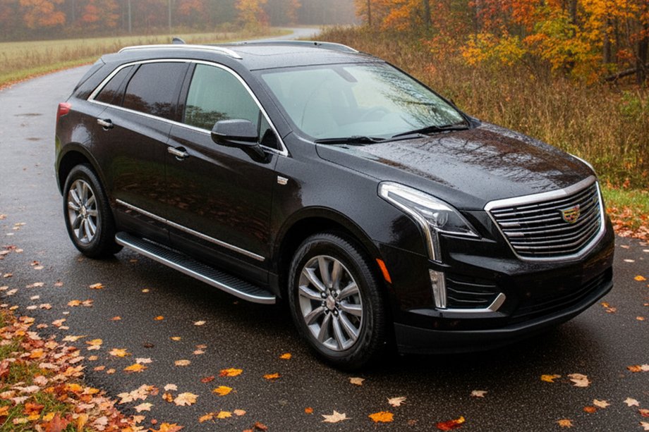 Cadillac XT5 2016- гг. Боковые Подножки Tayga Grey (2 шт., Алюминий) Image