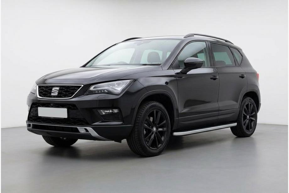 Seat Ateca 2016- гг. Боковые Подножки Tayga Grey (2 шт., Алюминий) Фото 1