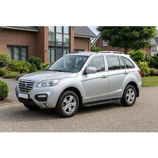 Боковые Подножки Tayga Black (2 шт., Алюминий) Lifan X60 2011- гг. фото 1