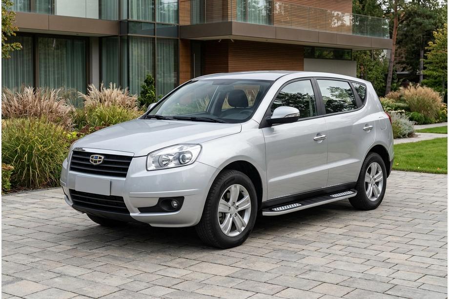 Geely Emgrand X7 2011- гг. Боковые Подножки Tayga V2 (2 шт., Алюминий) Фото 1