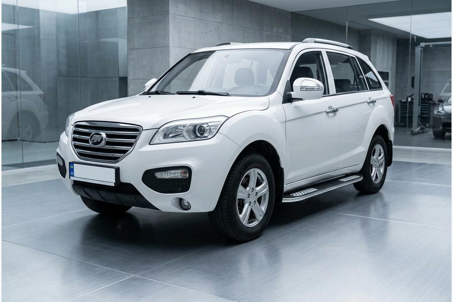 Lifan X60 2011- гг. Боковые Подножки Tayga V2 (2 шт., Алюминий) Image