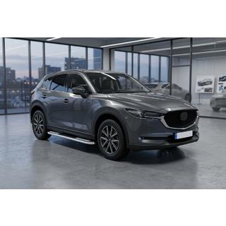 Боковые Подножки Tayga V2 (2 шт., Алюминий) Mazda CX-5 2017–2025 гг. фото 1