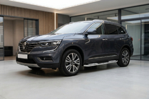 Renault Koleos 2016-2024 гг. Боковые Подножки Tayga V2 (2 шт., Алюминий) фото 1