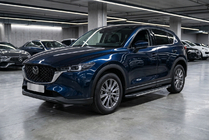 Mazda CX-5 2017–2025 гг. Боковые Подножки Bosphore Grey (2 шт., Алюминий) фото 1
