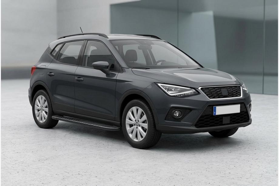 Seat Arona 2017- гг. Боковые Подножки Bosphore Black (2 шт., Алюминий) Фото 1