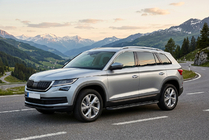 Skoda Kodiaq 2016-2023 гг. Боковые Подножки Bosphore Black (2 шт., Алюминий) фото 1
