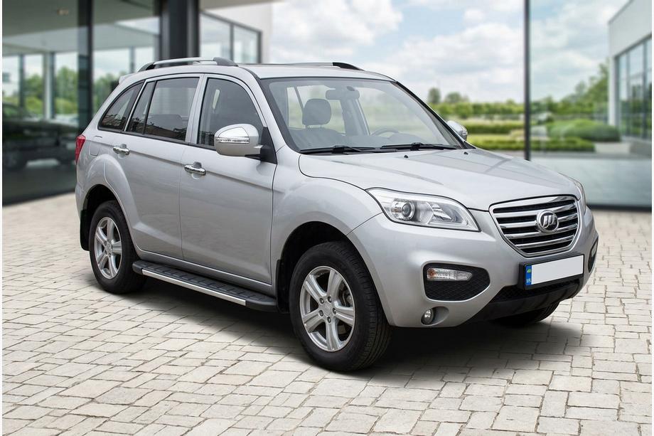 Lifan X60 2011- гг. Боковые Подножки Duru (2 шт., Алюминий) Image