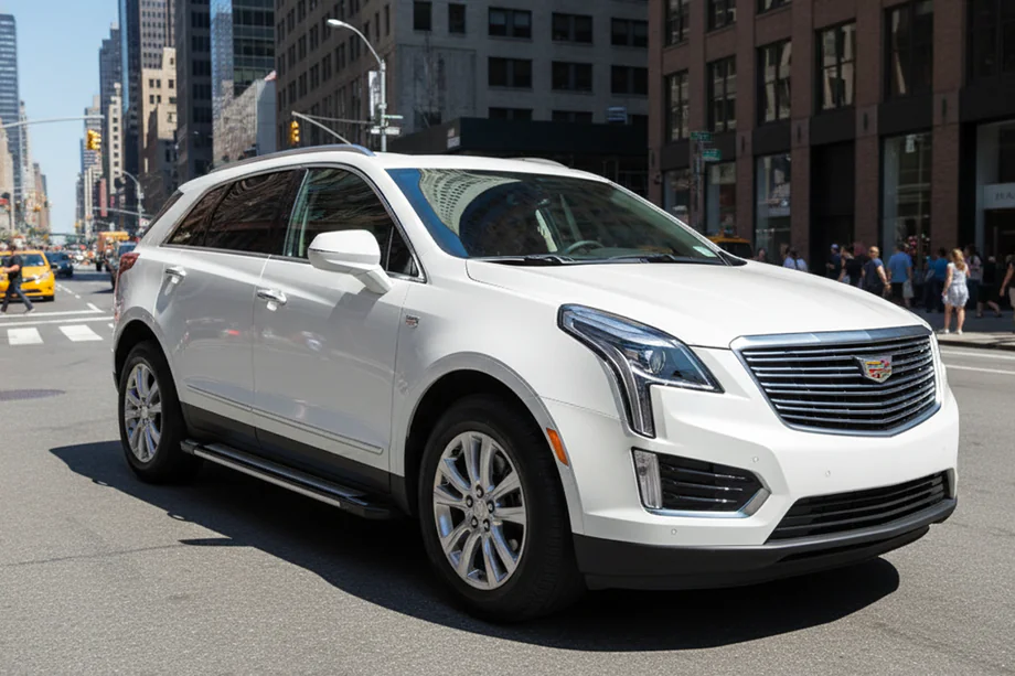 Cadillac XT5 2016- гг. Боковые Подножки Rainbow (2 шт., Алюминий) Image