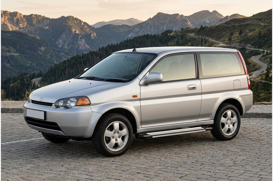Honda HR-V 1998-2006 гг. Боковые Подножки Rainbow (2 шт., Алюминий) Фото 1