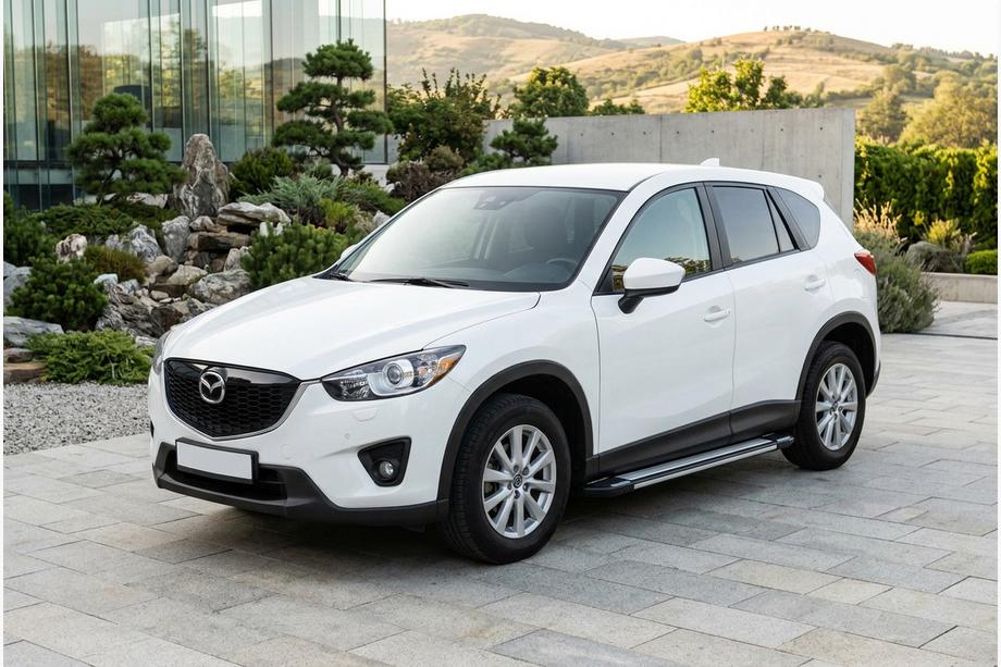 Mazda CX-5 2017–2025 гг. Боковые Подножки Rainbow (2 шт., Алюминий) Image