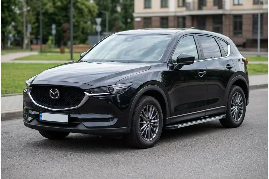 Mazda CX-5 2017–2025 гг. Боковые Подножки Maya V1 (2 шт., Алюминий) Image