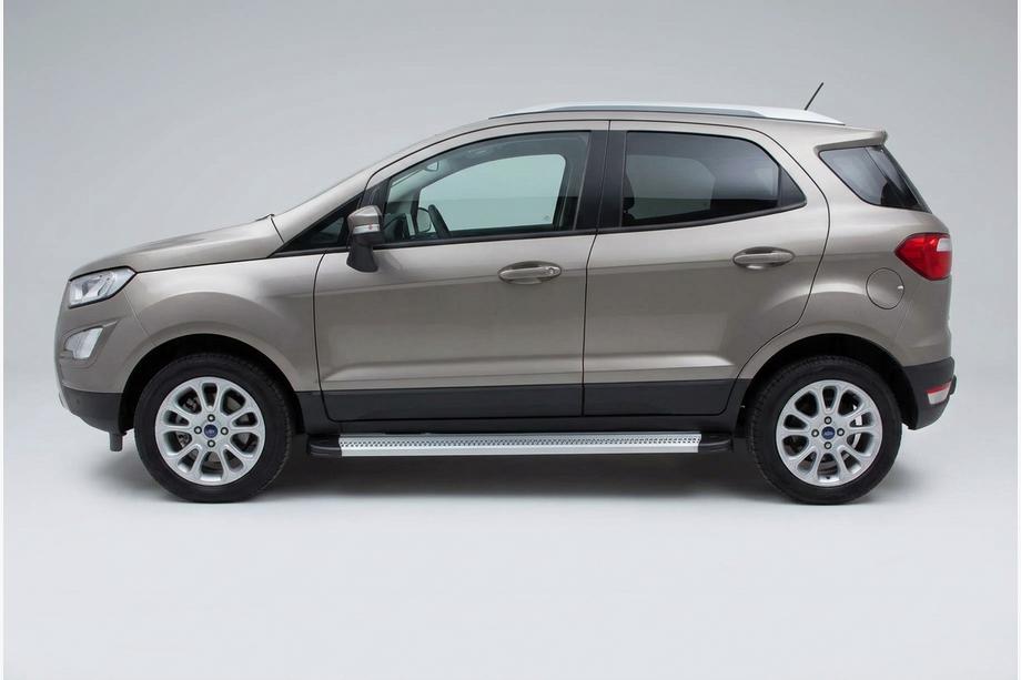 Ford Ecosport 2013-2022 гг. Боковые Подножки Maya V2 (2 шт., Алюминий) Image