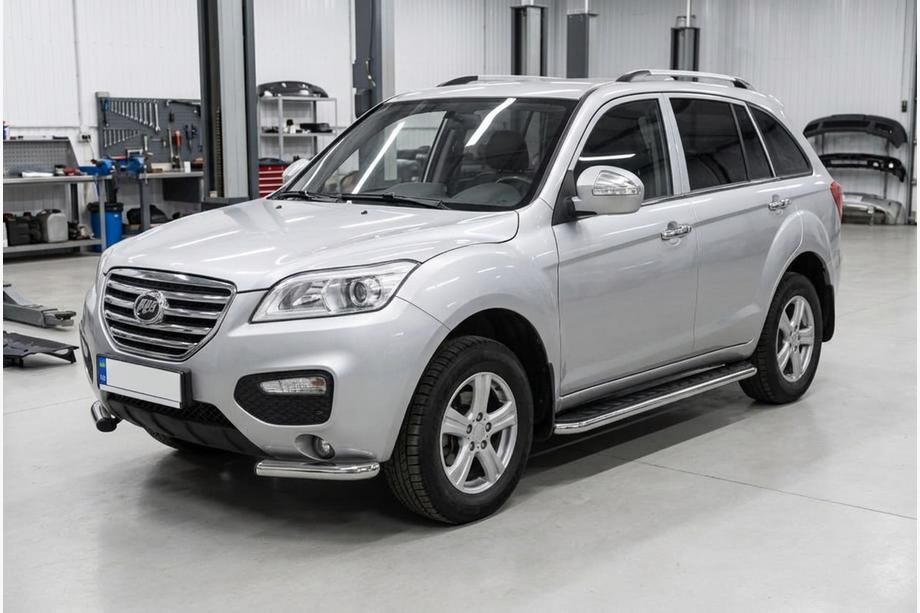 Lifan X60 2011- гг. Боковые Подножки Maydos V1 (2 шт., Алюминий) Image