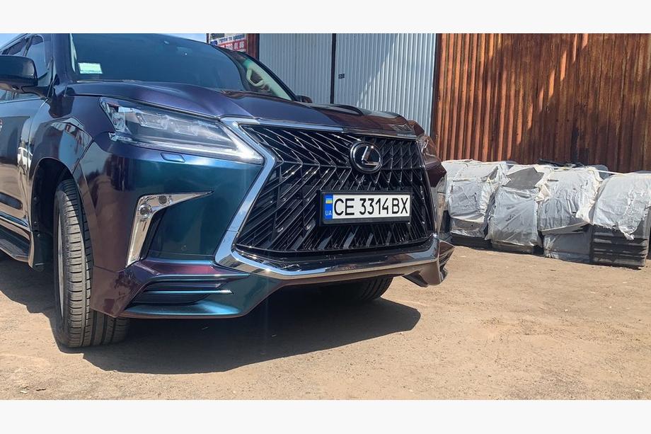 Lexus LX570/450d 2008-2022 гг. Комплект обвеса (TRD Sport 2017-2020) Белый Фото 15