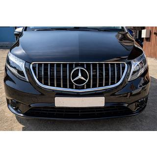 Передняя решетка GT Panamericana Хром (2014-2023 для Vito W447) фото 1