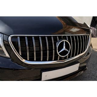Передняя решетка GT Panamericana Хром (2014-2023 для Vito W447) фото 2