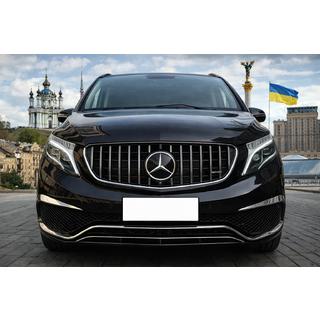 Передняя решетка GT Panamericana Хром (2014-2019 для V-Class) фото 1