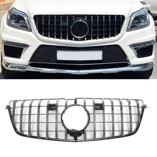 Передняя решетка радиатора GT Panamericana (для GL High) Mercedes GL/GLS class X166 2012-2019 гг. фото 2