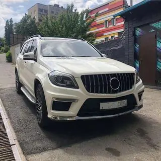 Передняя решетка радиатора GT Panamericana (для GL High) Mercedes GL/GLS class X166 2012-2019 гг. фото 4