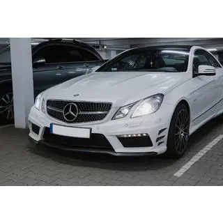 Передняя решетка радиатора (2009-2013, Diamond Silver) Mercedes E-class coupe C207 2010-2017 гг. фото 3