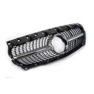 Передняя Решетка Радиатора (2013-2016, Diamond Silver) Mercedes CLA C117 2013-2019 гг. фото 4