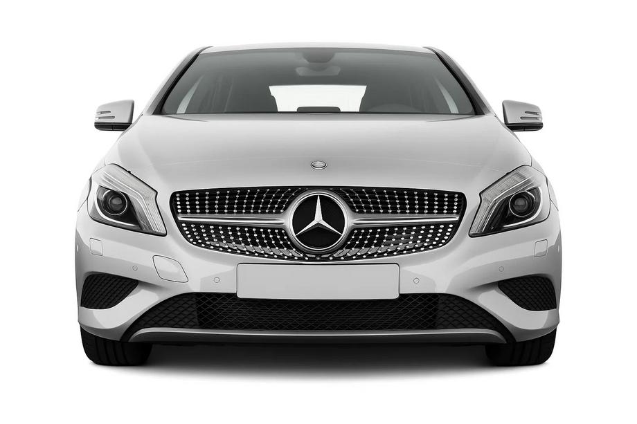 Mercedes A-class W176 2012-2018 гг. Передняя решетка радиатора Diamond Silver (2012-2015) Image