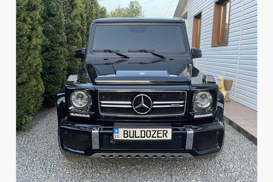 Mercedes G class W463 1990-2018 гг. Передний бампер AMG G63/G65 в сборе G65 (черная сетка) Фото 5