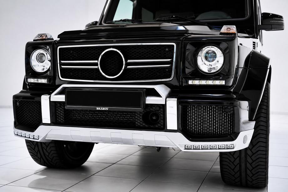 Mercedes G class W463 1990-2018 гг. Накладка на передний бампер BRBS с LED Фото 1
