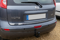 Nissan Note 2004-2012 гг. Накладка на багажник нержавейка фото 1