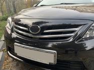 Toyota Corolla 2007-2013 гг. Хромированные накладки на решетку радиатора (2010-2013, 3 шт, нержавейка) фото 5