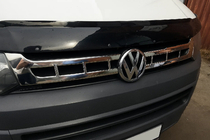 Volkswagen T5 2010-2015 гг. Хром Накладки на Решетку (Carmos, 2 шт., Нержавейка) фото 3