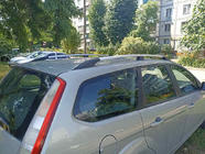 Ford Focus II 2008-2011 гг. Алюминиевые рейлинги (Caravan, хром) фото 5