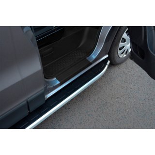 Боковые пороги Fullmond (2 шт., алюминий) Peugeot Bipper 2008-2017 гг. фото 1